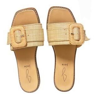 Joie Freya Slide Buckle Strap Sandals In Tweed Size 9